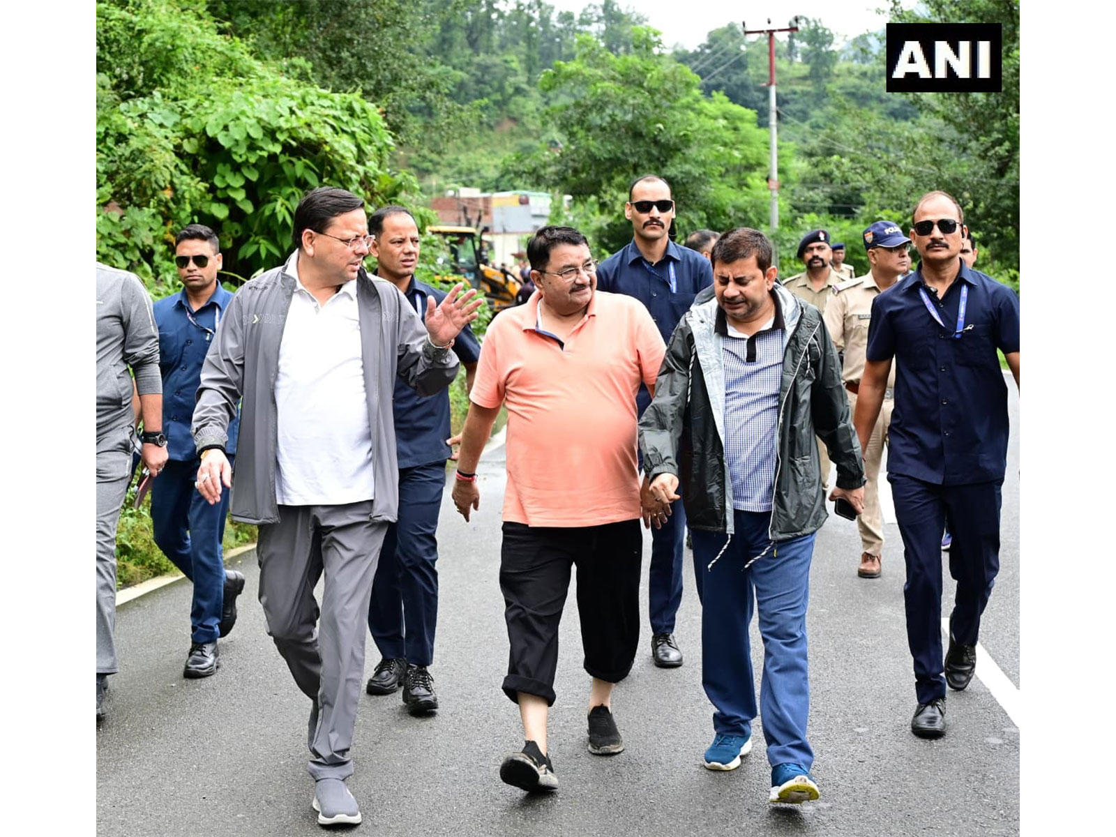 Uttarakhand CM Dhami conducts inspection of disaster-affected areas in Dehradun. (Photo/ANI)
