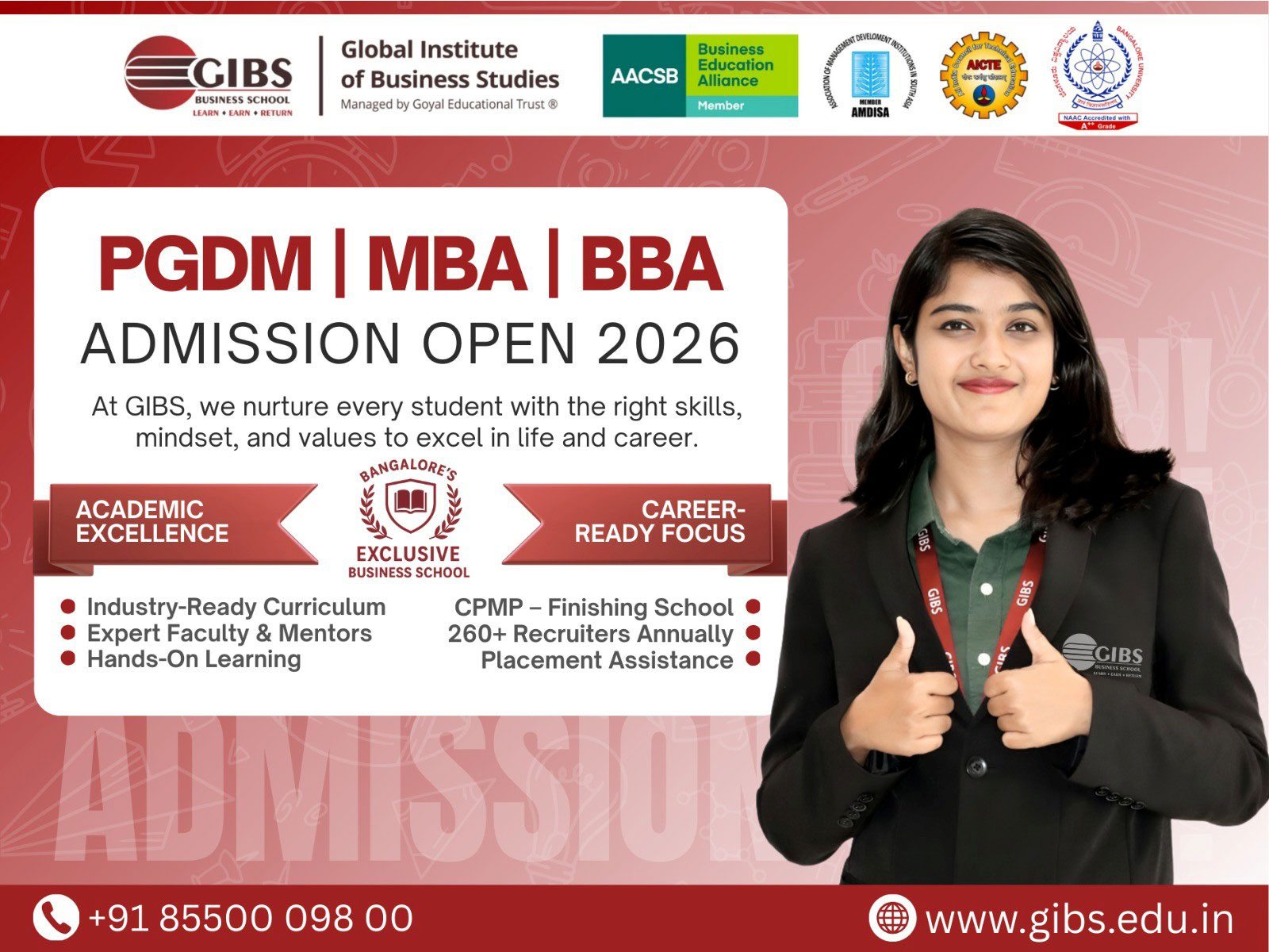 GIBS Business School Bangalore Opens Applications for 2026 Batch: Flagship PGDM, BBA, and Newly Launched MBA Program