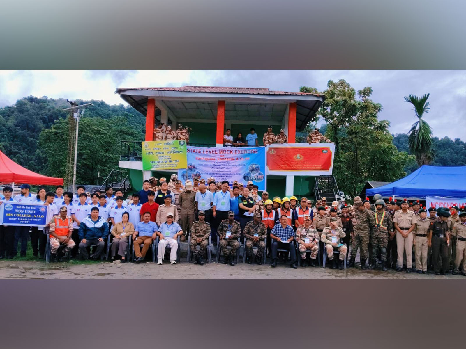 Arunachal Pradesh: Indian army, SDRF, police in joint operation conducted earthquake response mock drill at West Siang's Along