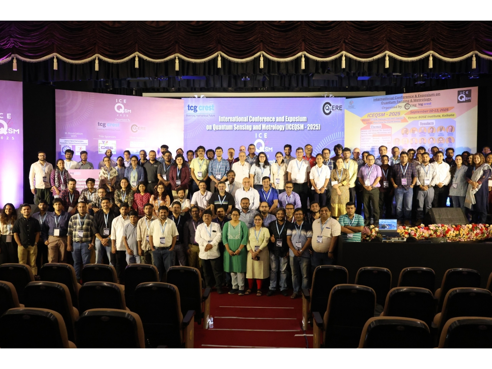 The speakers, convenors, local organizing committee members, sponsors, and representatives from startups who participated in ICEQSM 2025 The speakers, convenors, local organizing committee members, sponsors, and representatives from startups who participated in ICEQSM 2025