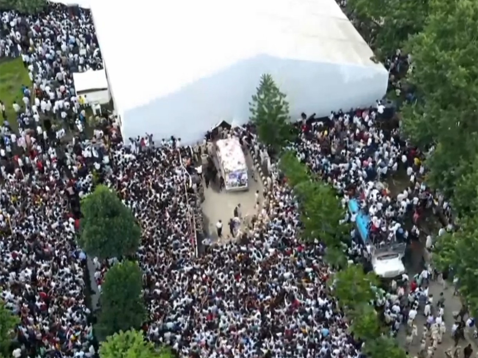 Zubeen Garg fans at Bhogeswar Baruah Sports Complex (Photo: ANI)