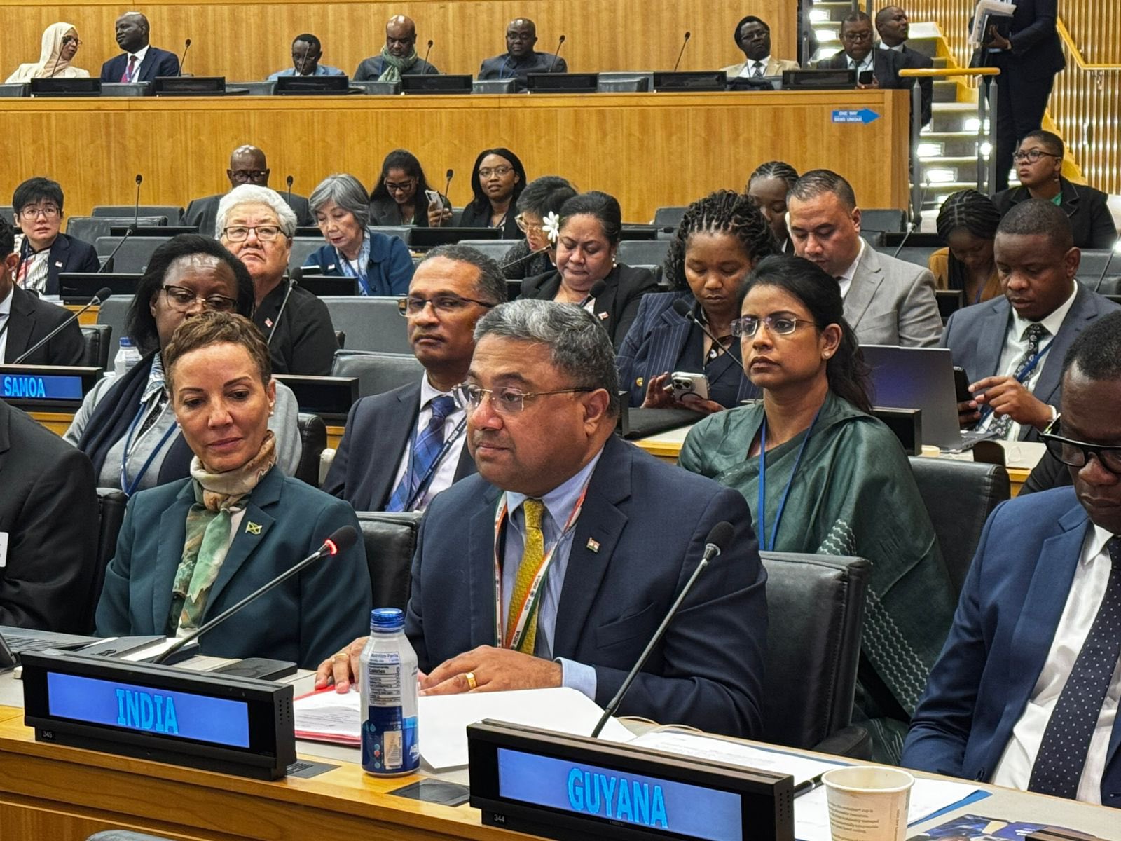 Ambassador Sibi George at UNGA (Photo:X/@IndiaUNNewYork) Ambassador Sibi George at UNGA (Photo:X/@IndiaUNNewYork)