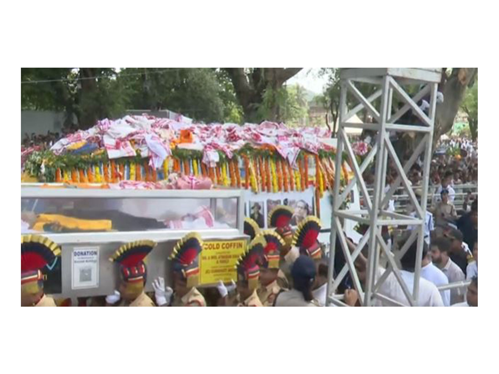 Zubeen Garg's mortal remains brought for final rites, CM Sarma offers final respects