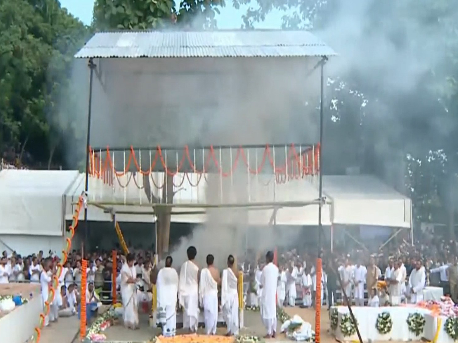 Zubeen Garg creamted with full state honours in Assam (Imaghe source/ ASSAM DIPR)