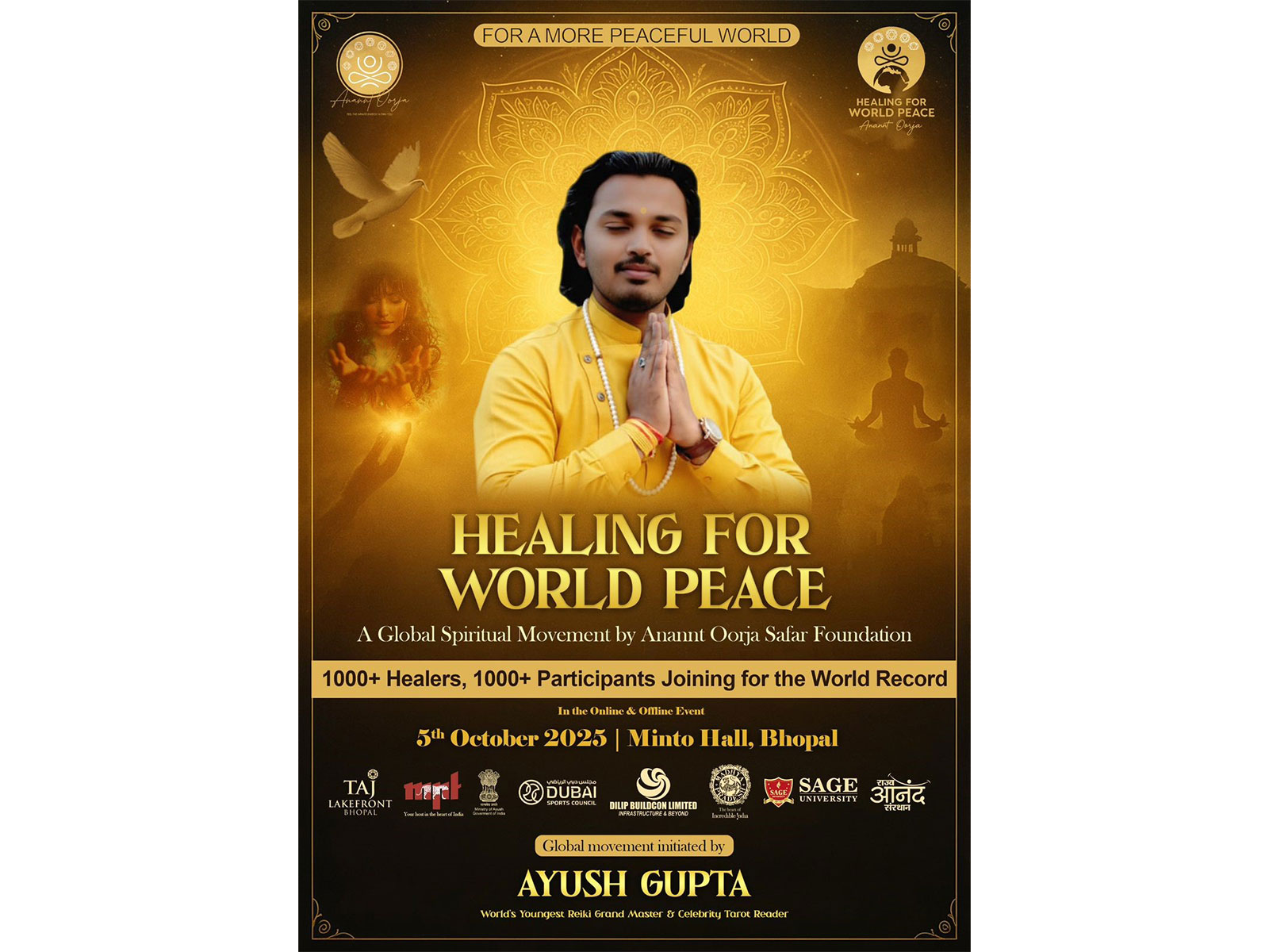 Historic Global Movement in India – “Healing for World Peace by Ayush Gupta - Anannt Oorja