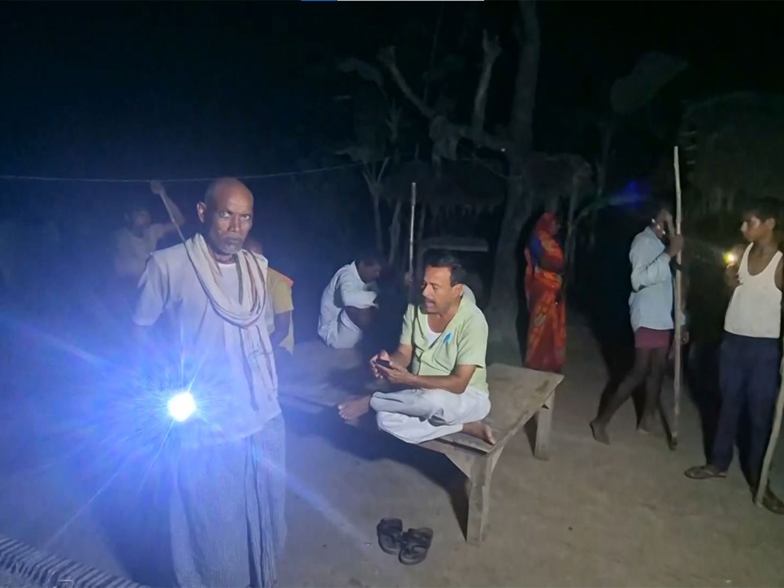 Villagers on alert in Bahraich district of Uttar Pradesh amid attacks on children by wild animal (Photo/ANI)