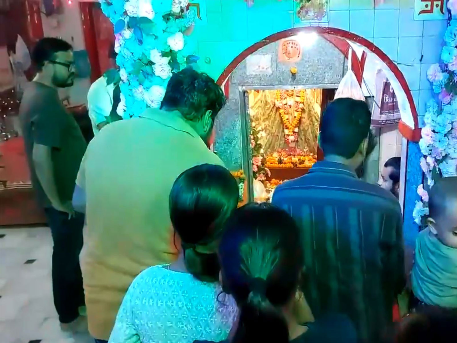 Devotees gather at Shitla Mata temple to seek blessings (Photo/ANI)