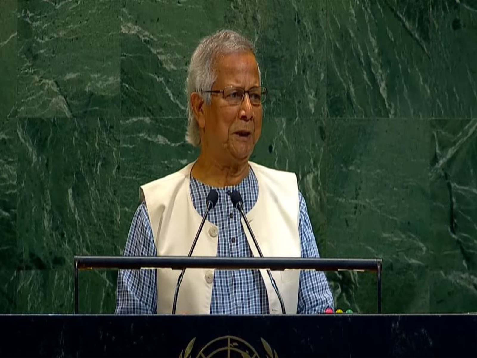 Bangladesh interim leader Muhammad Yunus addresses UNGA amid protests (Photo/UN YouTube) Bangladesh interim leader Muhammad Yunus addresses UNGA amid protests (Photo/UN YouTube)