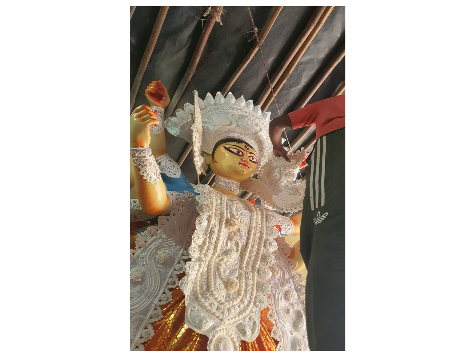 Durga Puja at Delhi's Chittaranjan Park (Photo/ANI) Durga Puja at Delhi's Chittaranjan Park (Photo/ANI)