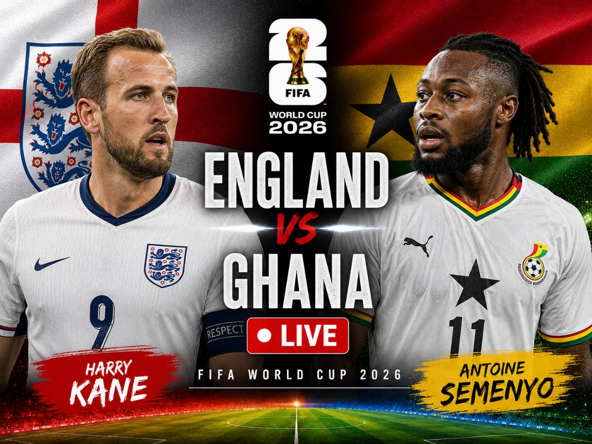 England vs Ghana Live Score, FIFA World Cup 2026 Latest Update: Three